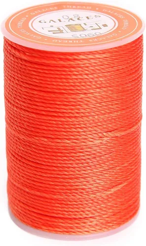 Miniatura 11 de Cuerda de poliéster encerado, cuerdas recubiertas de cera, hilo redondo impermeable recubierto de cera para pulseras trenzadas, accesorios de Negro