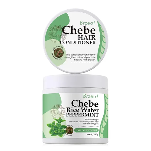 Brzeaf Acondicionador vegano sin enjuague (8.8 onzas) – Promueve el crecimiento del cabello, revive el cabello seco y dañado para mujeres y hombres,