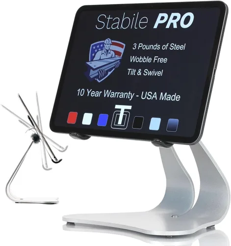 Miniatura 9 de Thought Out Stabile PRO - Soporte giratorio para iPad, color negro, fabricado en Estados Unidos, compatible con Apple iPad