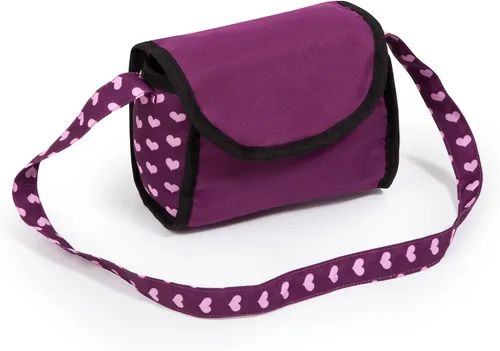 Miniatura 3 de Bayer Cochecito y cochecito de muñeca de moda, color rosa burdeos, muñecas de 18 pulgadas, mango ajustable, juego de simulación con accesorios