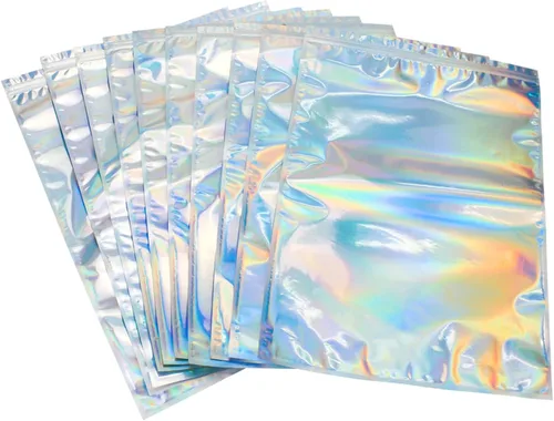 Miniatura 7 de Paquete de 350 bolsas de papel de aluminio resellables y a prueba de olores de Mylar, bolsa con cierre con cremallera para recuerdos de fiesta