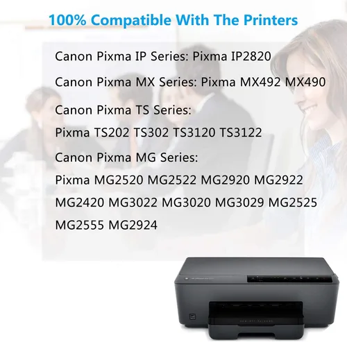 Miniatura 3 de KCYMTONER - Cartucho de tinta remanufacturado de alto rendimiento compatible con Canon PG-245XL CL-246XL PG-243 CL-244 PIXMA MX492 MX490 IP2820