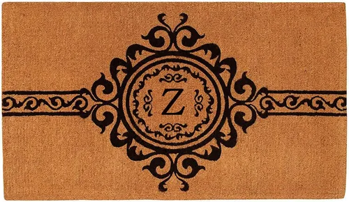 Miniatura 9 de Calloway Mills 180071830N Garbo - Felpudo con monograma, extragrueso, 18 x 30 x 1.50 pulgadas (letra N), natural/negro