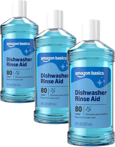 Miniatura 6 de Amazon Basics Líquido abrillantador para lavavajillas, 32 onzas líquidas, paquete de 1