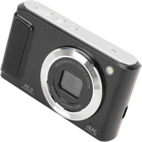 Miniatura 7 de Cámara digital de 48 MP, 4K, zoom digital de 16x, pantalla, ligera, antivibración para vlogging, selfies con pantalla de 2.8 pulgadas, función
