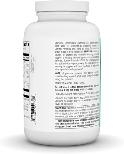 Miniatura 3 de Source Naturals Spirulina - para el apoyo del sistema inmunológico - 8 oz en polvo