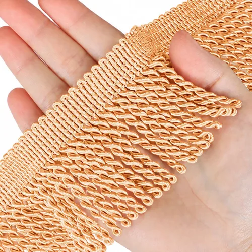 Miniatura 16 de Cortina de flecos de lingotes de 5 yardas/2.5 pulgadas, adornos de tela con flecos para el hogar, accesorios de costura para manualidades, ropa
