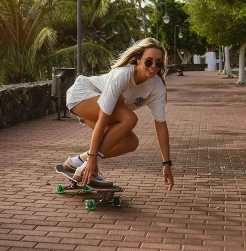 Miniatura 6 de Shark Wheel Ruedas de crucero Longboard de 2.835 in, fórmula ADN, juego de 4 ruedas Esmeralda transparente.