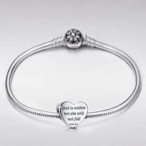 Miniatura 4 de MUERDOU Dije de corazón, pulsera cristiana con versículo bíblico para oración, fe, religiosa, regalos para mujeres
