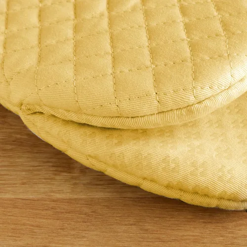 Miniatura 3 de KitchenAid Asteroid - Juego de mini guantes para horno, 5.5 x 8 pulgadas, amarillo ranúnculo, 2 piezas