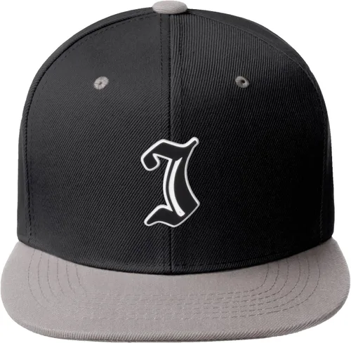 Miniatura 1423 de Daxton Gorra clásica con visera de billete plano con letras del alfabeto inglés antiguo de la A a la Z
