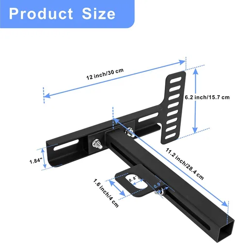 Miniatura 2 de Soportes de cabecera ajustables, kit de soporte universal para cabecera para marco de cama de metal, kit de extensión de tabla de pie de cama