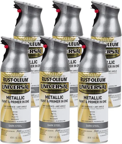 Miniatura 97 de Rust-Oleum 245197 Pintura en aerosol universal para todas las superficies, 12 onzas, negro satinado