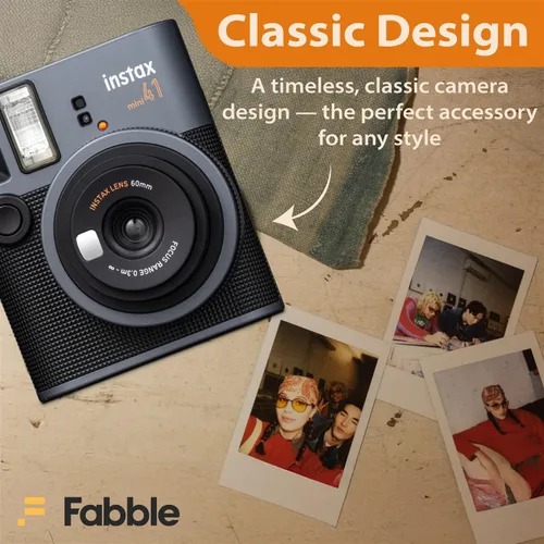 Miniatura 7 de Fujifilm Instax Mini 41 - Paquete de cámara de película instantánea con estuche Groovy, película de paquete doble (20 hojas), álbum de fotos