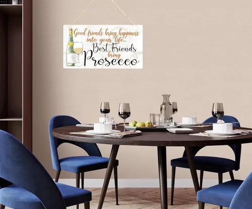 Miniatura 5 de Good Friends Bring Happiness into Your Life Best Friends Bring Prosecco - Hermoso regalo de amistad significativo Prosecco (US-G055)