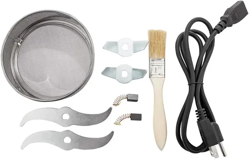 Miniatura 6 de ALDKitchen Molino de grano Molinillo tipo oscilante para especias, hierbas, raíces Uso comercial Acero inoxidable 110V (26.46 oz)