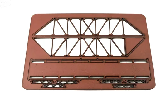 Miniatura 7 de War World Scenics - Puente de viga de MDF de calibre N de una sola vía (7.874 in) (elige color) - Escala de modelado ferroviario Modelo ferroviario