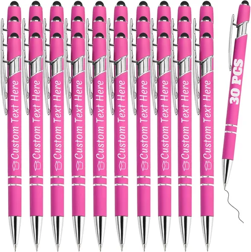 Miniatura 54 de Bolígrafos personalizados con grabado de nombre personalizado, bolígrafos de punta de lápiz con punta de lápiz personalizada, bolígrafos de Azul