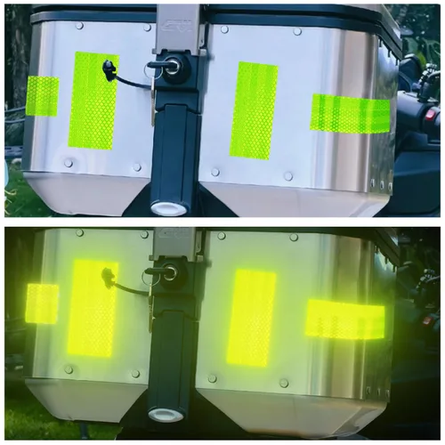Miniatura 4 de SWRT Cinta Reflectante de 2 Pulgadas X 30 Pies para Exteriores Impermeable DOT-C2 Resistente a la Decoloración Verde Fluorescente Reflectante