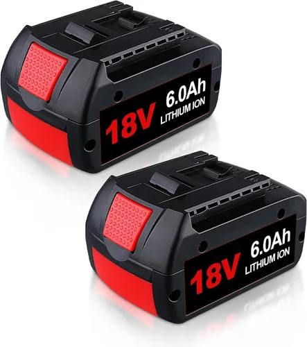 VANON Paquete de 2 baterías de iones de litio BAT609 6000mAh de repuesto para batería Bosch de 18 V BAT618 BAT609 BAT622 BAT609G BAT618G BAT619