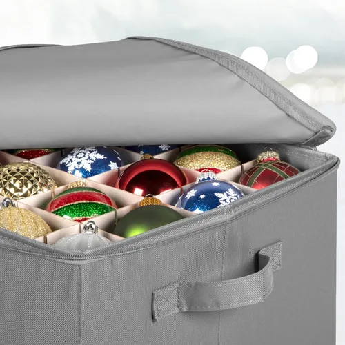 Miniatura 9 de HOLDN’ STORAGE Caja de almacenamiento para adornos navideños - Contenedores de almacenamiento para decoración navideña que guardan hasta 64 – 3” x