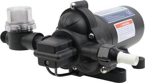 Miniatura 3 de Bomba de diafragma automática a pedido T33, bomba de presión para cocina, baño, RV, yate marino, caravana, jardín (12 V CC, 4.0 GPM, 45 PSI)