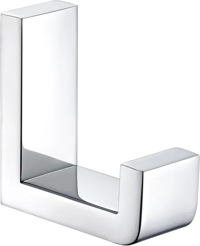 Miniatura 16 de Gancho Simple de Ángulo para Toalla Negro Mate 2 Pack, Gancho para Abrigo de Baño de Acero Inoxidable 304 para Pared