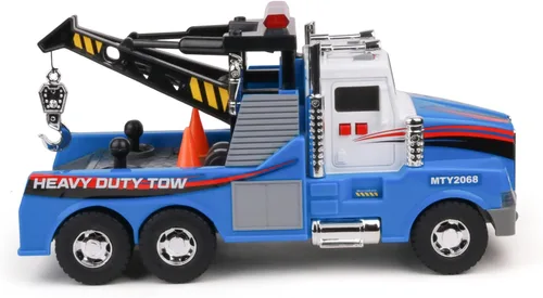 Miniatura 11 de Mighty Fleet Camión de escalera de bomberos motorizado Mighty con luces y sonidos, escalera motorizada, escalera extensible, diseño realista