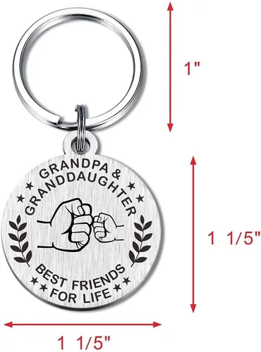 Miniatura 3 de Regalos para abuelos llavero para nieta y abuelo