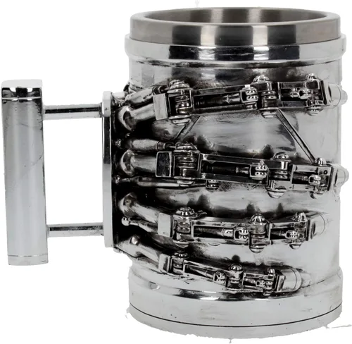 Nemesis Now T-800 Terminator 2 Judgement Day - Taza con el logotipo de Cyberdyne Systems, resina pintada a mano con licencia oficial, decoración