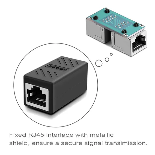 Miniatura 3 de Y.D.F Acoplador RJ45 impermeable IP68, acoplador Ethernet de cobre puro blindado, acoplador Gigabit IP68 impermeable Ethernet al aire libre conector