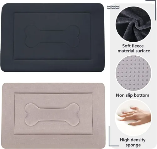 Miniatura 2 de Cama grande y acolchada de 36.0, 42.0 y 47.0 pulgadas para perro, lavable, con base antideslizante, cama para mascotas, camas para gatos, caseta