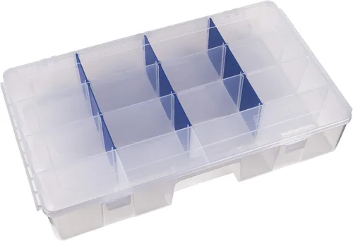 Miniatura 4 de Flambeau Outdoors 1002 Tuff Tainer, caja de bandeja de aparejos de pesca, incluye [2] divisores Zerust, 6 compartimentos