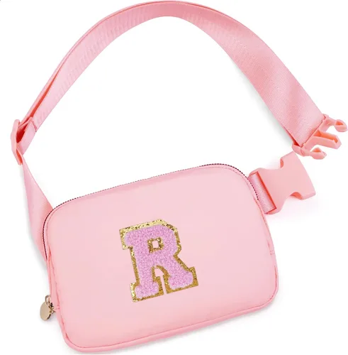 Miniatura 88 de Bolsa de cinturón para niñas y mujeres, bolsas cruzadas, riñonera, riñonera personalizada, Negro, Small