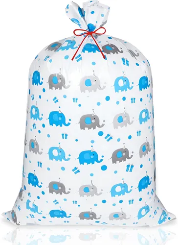 Bolsa de regalo extragrande para regalos, bolsas de regalo para baby shower para niños, bolsa de regalo jumbo para bebé para envolver en boda,