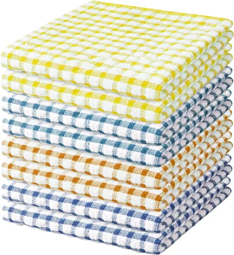 Miniatura 35 de Nialnant 8 Piezas Trapos de Cocina para Platos, 100% Algodón Suave Absorbente de Secado Rápido, Paños de Cocina para Cocina, Lavar Platos, Trapos
