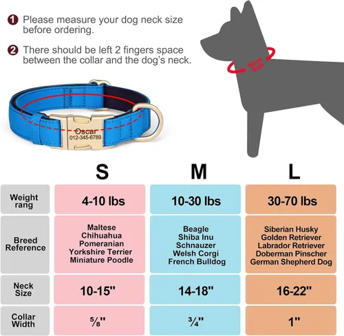 Miniatura 6 de Collar para perro personalizado PET ARTIST, collar para perro rojo personalizado con etiqueta de identificación grabada silenciosa, nylon ligero