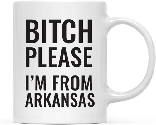 Miniatura 47 de Andaz Press Taza de café de 11 onzas, regalo de broma, Bitch Please I'm from Alabama, paquete de 1, incluye caja de regalo, divertidas ideas