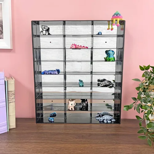 Miniatura 5 de La vitrina de acrílico Protech AFSBM para pared se adapta a 24 figuras de acción de 3 ''- 4