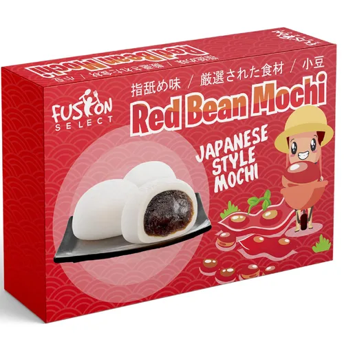 Miniatura 12 de Fusion Select Mochi Daifuku Snacks – Pasteles de arroz tradicionales japoneses con relleno – Postres dulces asiáticos saborizados para la familia