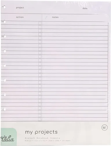 Miniatura 4 de Talia - Repuestos para cuaderno de espiral (páginas punteadas, Junior (5.5 x 8.5 pulgadas))