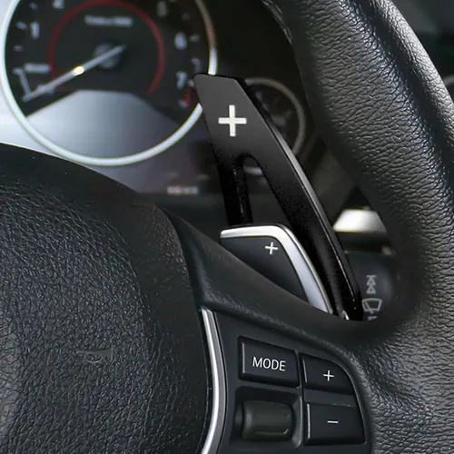 Miniatura 8 de x xotic tech Extensiones Negras de Paletas de Cambio Cubierta de Moldura Interior Compatible con BMW Serie 2 3 4 X1 X2 X3 X4 X5 X6 F30 F31 F15 F16