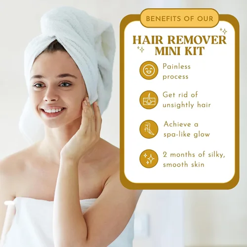 Miniatura 8 de MOOM Kit de cera orgánica de viaje con aloe, aceite de árbol de té y manzanilla para la cara, esmalte de cera de azúcar natural con 6 tiras de tela