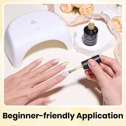 Miniatura 627 de Beetles - Esmalte de uñas de gel marrón – 0.5 onzas líquidas de esmalte de gel marrón oscuro, lámpara LED UV para uñas, regalo de manicura para I