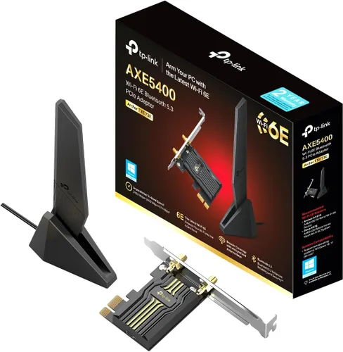 Miniatura 10 de TP-Link Tarjeta WiFi 6 AX3000 PCIe WiFi (Archer TX3000E), hasta 2400 Mbps, Bluetooth 5.3, 802.11AX Adaptador inalámbrico de doble banda con MU-MIMO