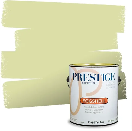 Miniatura 216 de PRESTIGE Pinturas Pintura interior e imprimación en uno, 1 galón, cáscara de huevo, aventura