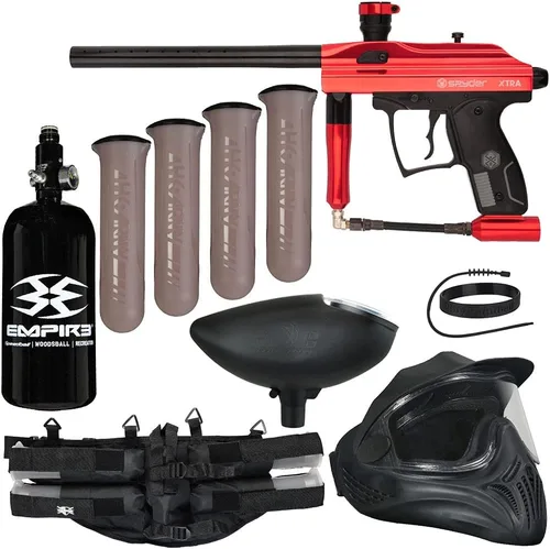 Miniatura 2 de Action Village Kingman Spyder Xtra - Kit de pistola de paintball legendaria Pistola brillante gris metálico