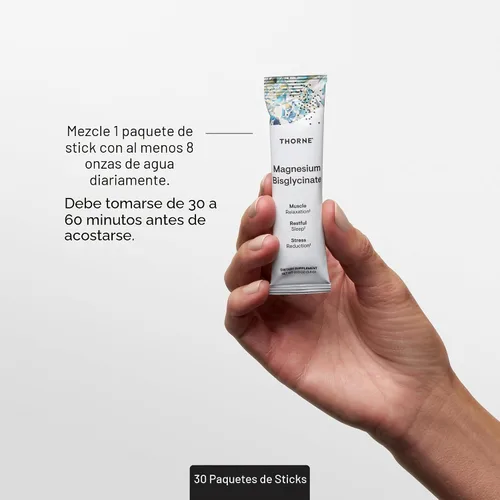 Miniatura 6 de THORNE - Bisglicinato de magnesio - Fórmula de magnesio en polvo - Apoya el sueño reparador, la relajación muscular, la salud cardíaca
