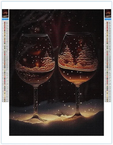 Kits de pintura de diamantes para adultos, bricolaje 5D para el día de Navidad, kit de pintura de diamantes de taladro completo, arte de diamantes