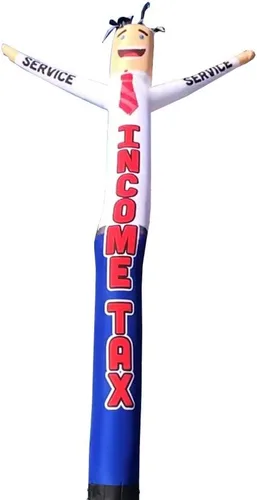 Miniatura 2 de Hombre de servicio de impuestos sobre la renta de 18 pies de alto, tubo inflable para hombre, marioneta de baile con aire acondicionado